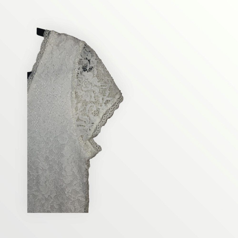 Laundry by Shelli Secal style Ly14666creme white ivory lace dress 10 Sundress - Picture 7 of 15